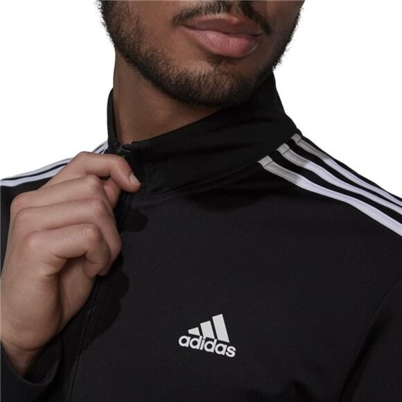 Men's Essentials Warm-up 3-Stripes Track Top - Picture 4 of 6